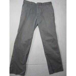 Gap Khakis Pants Mens 34x32 Gray Tailored Straight Fit Chino Office Casual